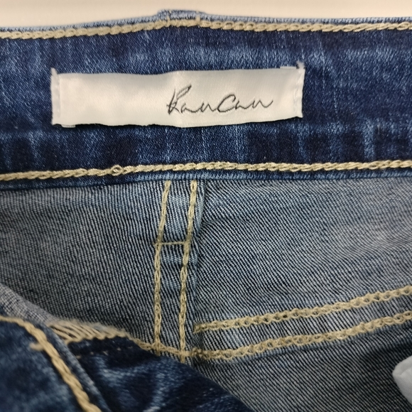 KanCan Natalie High Rise Fray Hem Cutoff Denim Shorts Sz. 7/27 - Picture 5 of 9